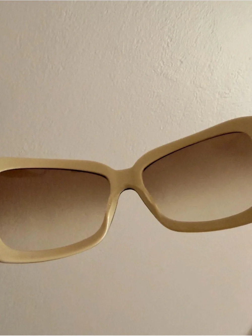 VERSACE Greca Black Cream Brown gradient vintage sunglasses
